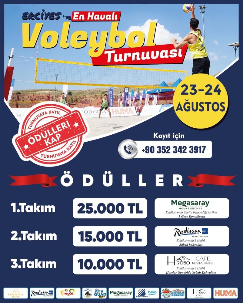 Zirvede Heyecan: Erciyes’te Voleybol Turnuvası Başlıyor