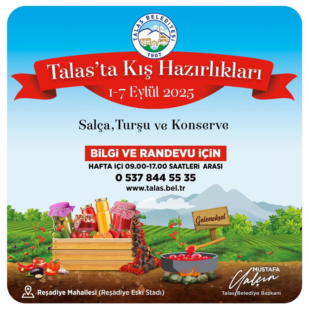 Talas’ta kışa hazırlık günleri başlıyor
