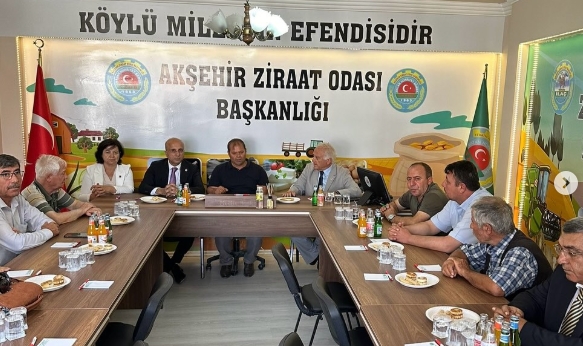 CHP’li Aşkın Genç, Akşehir’de Çiftçilerin Sorunlarını Dinledi