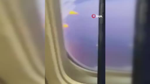 Havada Panik: Uçağın Motoru Alev Aldı