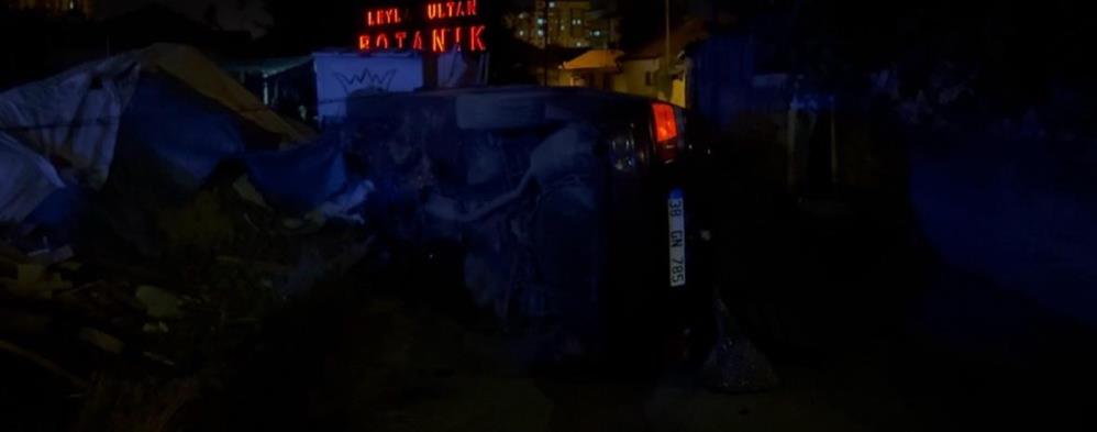 Yan yatan otomobilden çıkıp, yüzünü yıkamaya gitti