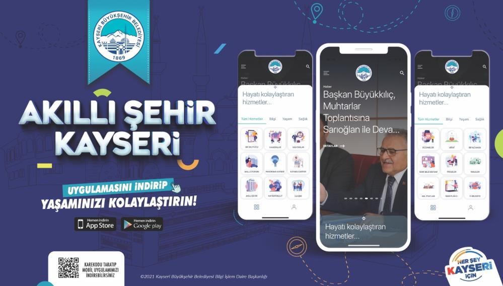 Kayseri, büyükşehir ile akıllı şehircilikte ilk 5’te