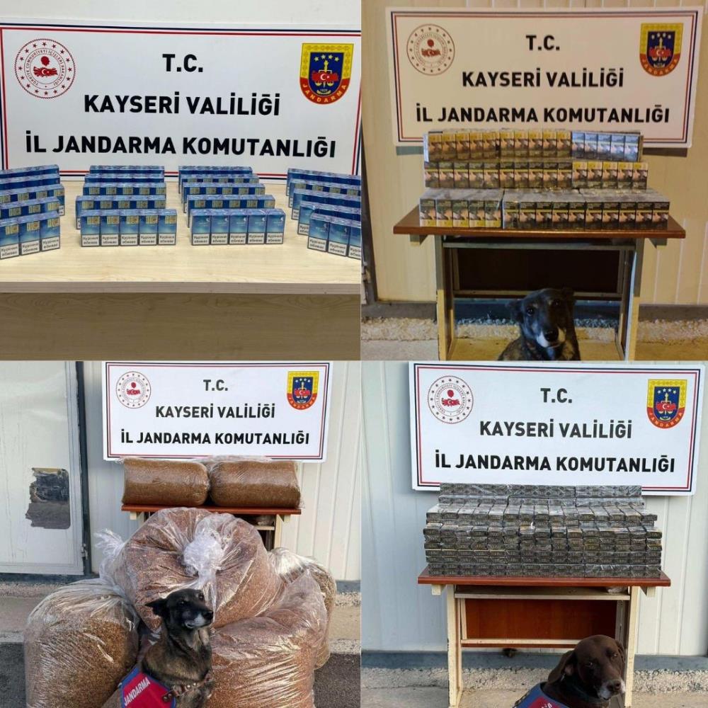 Kayseri’de 2 bin 375 paket kaçak sigara ele geçirildi