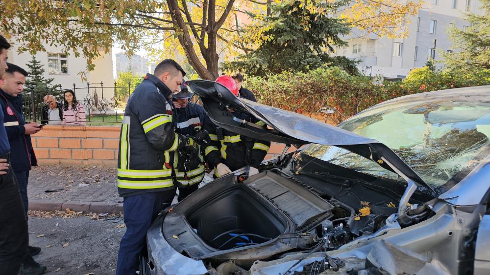 Otomobilini hızını denerken perte çıkardı