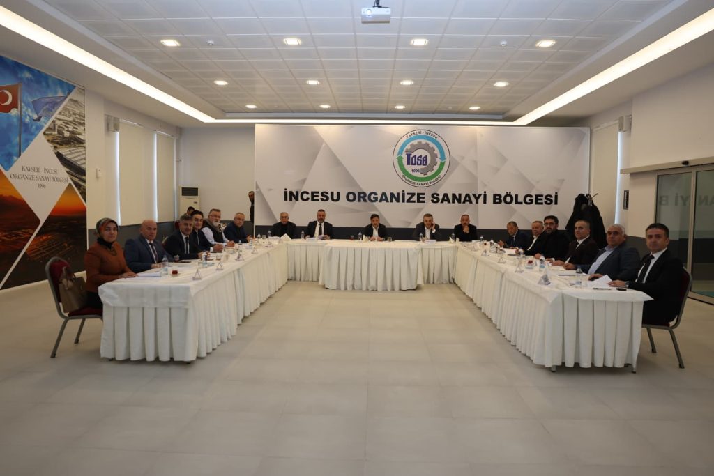İncesu OSB Müteşebbis Teşekkül Heyeti Vali Çiçek Başkanlığında Toplandı