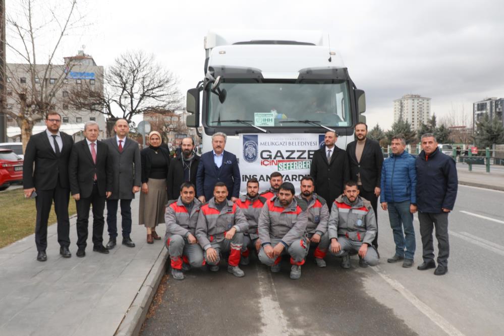 Melikgazi’nin yardım eli yine Gazze’ye uzandı
