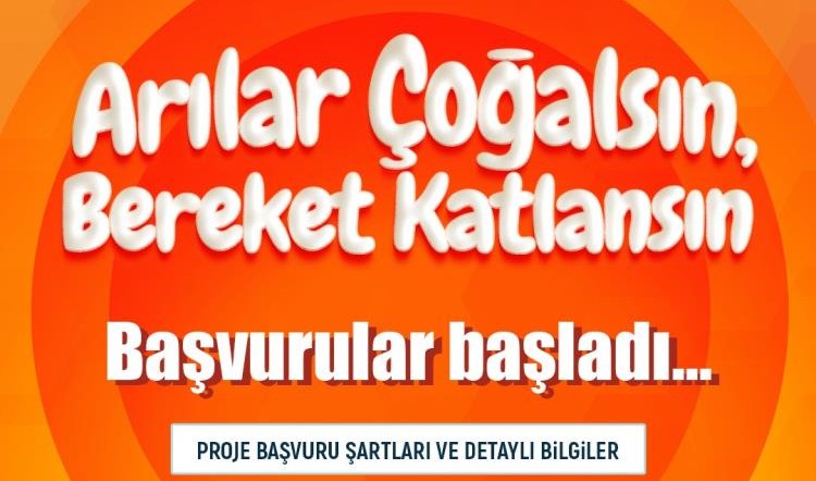 ‘Arılar Çoğalsın, Bereket Katlansın’ projesine başvurular başladı