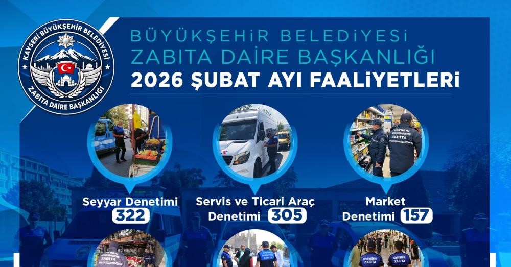 Zabıta, Şubat ayında bin 522 denetim gerçekleştirdi
