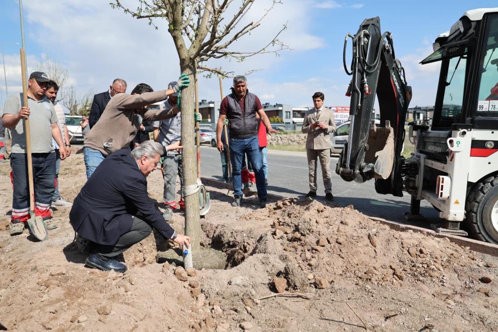 Melikgazi, ağaçlandırma çalışmaları ile geleceğe daha yeşil bir miras bırakıyor