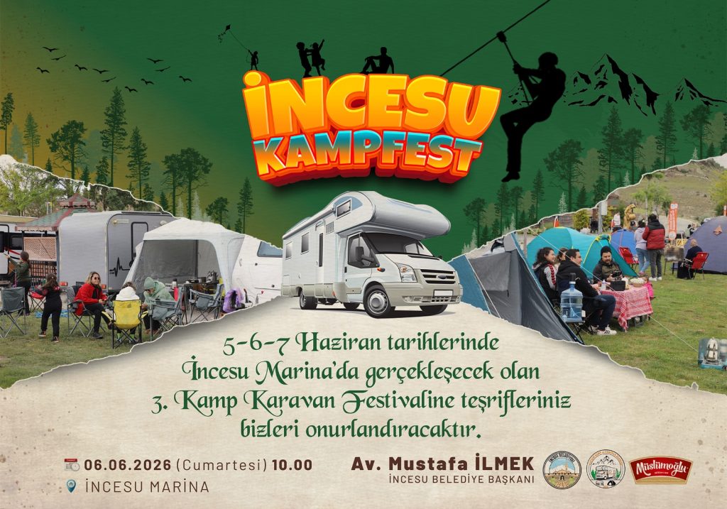 İncesu Marina 3. Kamp ve Karavan Festivali’ne Hazırlanıyor
