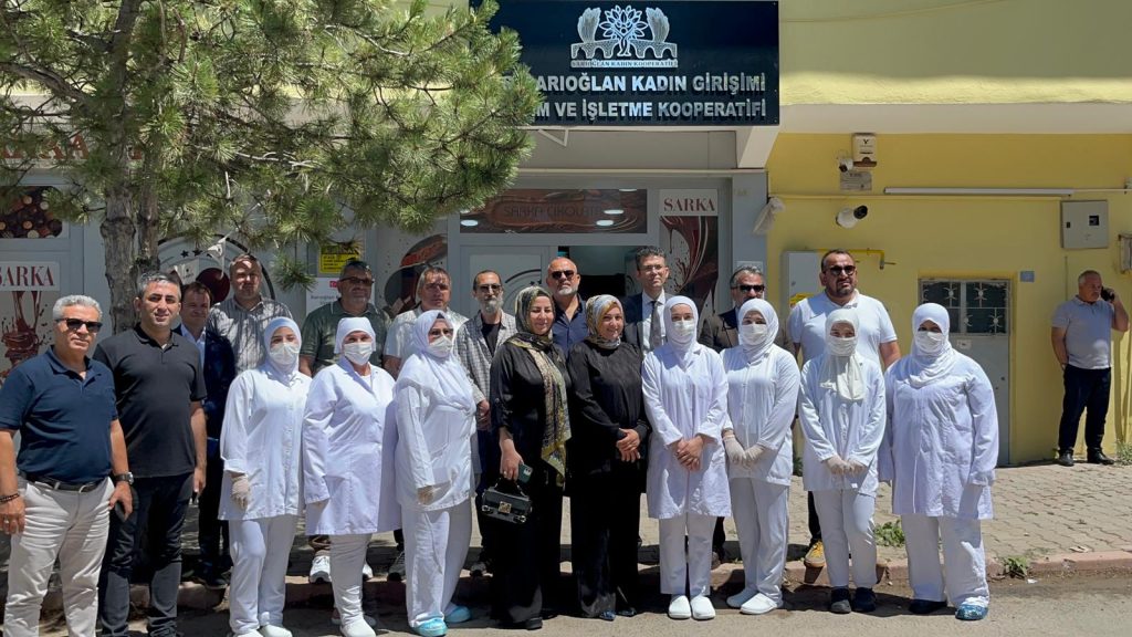 Kayseri’de gazetecilerden Kadın Kooperatiflerine ziyaret