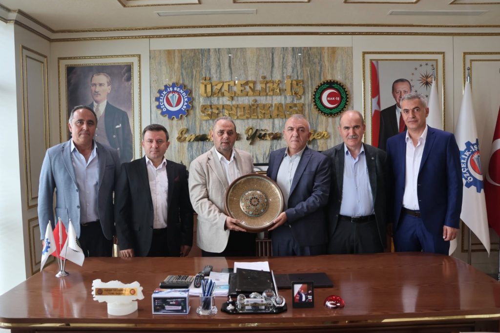 Özçelik-İş Kayseri Şubesi’nden Genel Başkan Yunus Değirmenci’ye Hayırlı Olsun Ziyareti