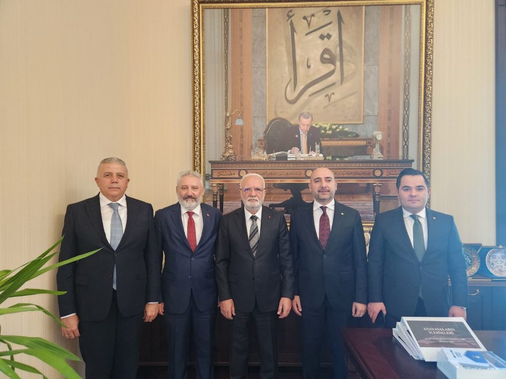 KTB Başkanı Bağlamış ve beraberindeki heyetten AK Parti’li Elitaş’a ziyaret
