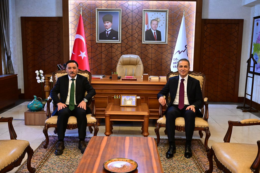 Kayseri Valisi Gökmen Çiçek’ten Nevşehir Valisi Kök’e ziyaret