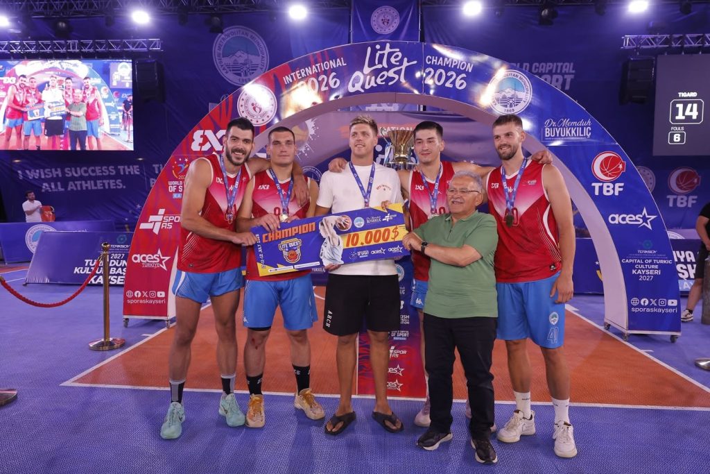 Başkan Büyükkılıç’tan Şampiyonlara Kupa: FIBA 3X3 LİTE QUEST Sona Erdi