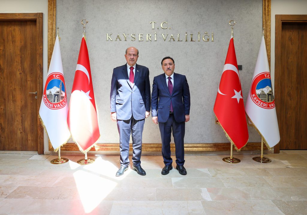 KKTC 5’inci Cumhurbaşkanı Sayın Ersin Tatar’dan Vali Çiçek’e Ziyaret