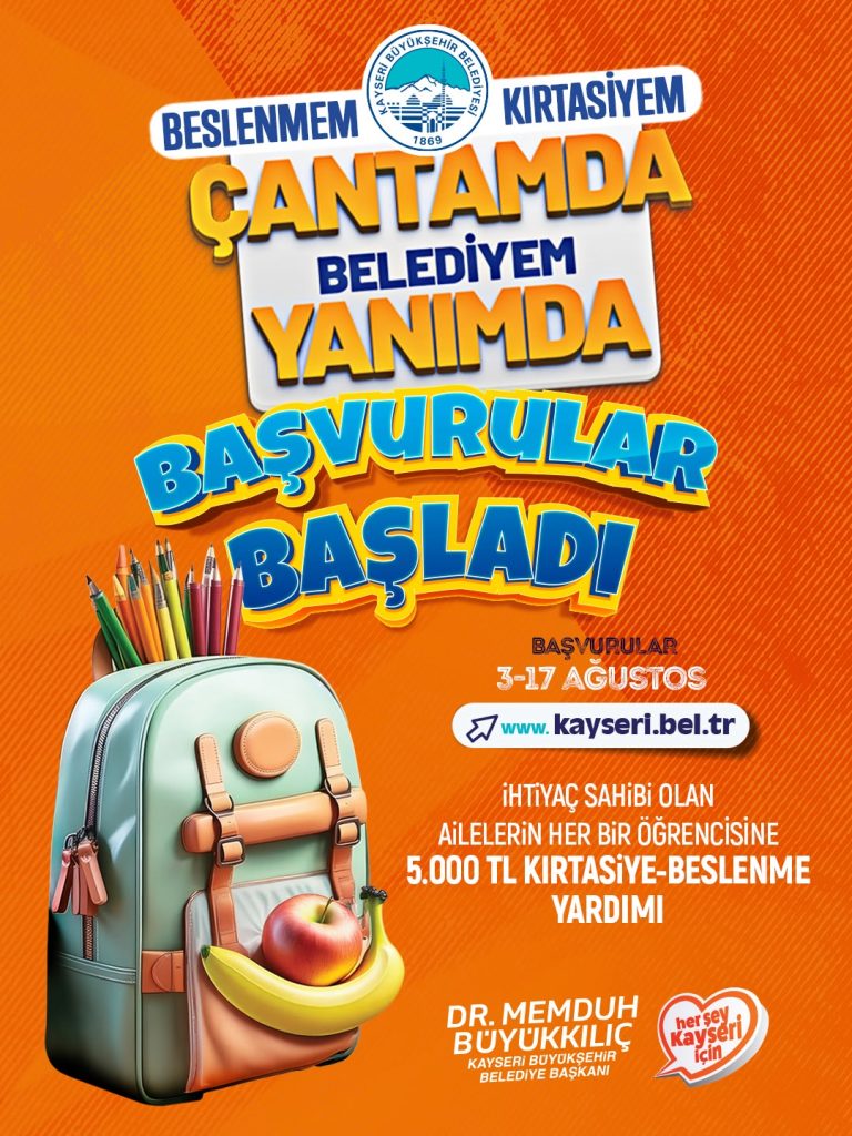 Büyükşehir’in 5 bin TL’lik eğitim desteği başvuruları başladı