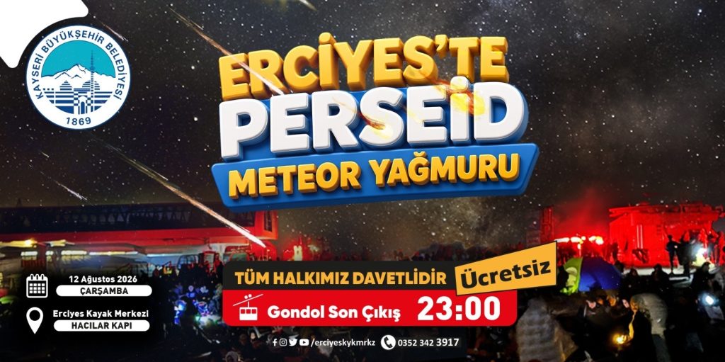 Erciyes’te gökyüzü tutkunları için meteor yağmuru şölen etkinliği