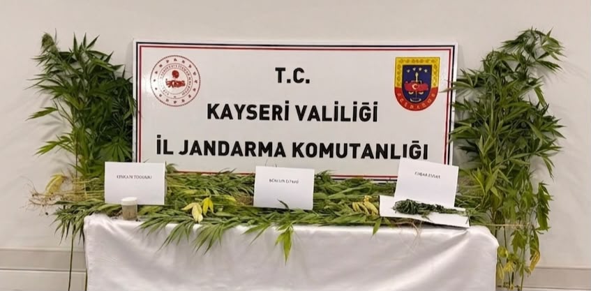 Kayseri’de uyuşturucu operasyonu: 2 gözaltı