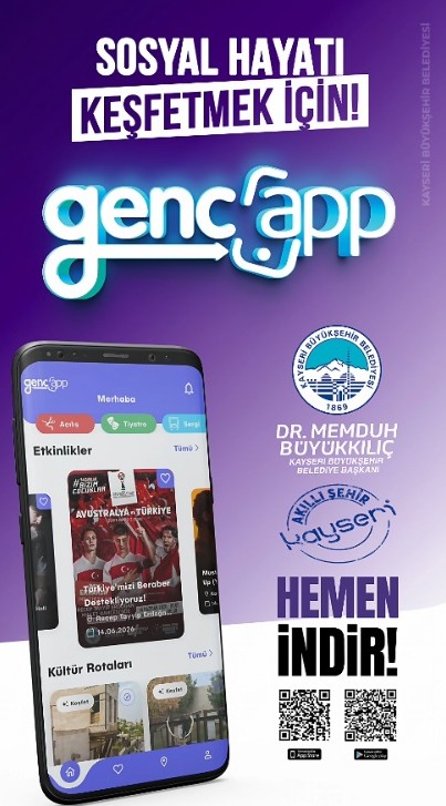 Kayseri Büyükşehir’den GençApp: Şehirdeki Tüm Etkinlikler Tek Uygulamada