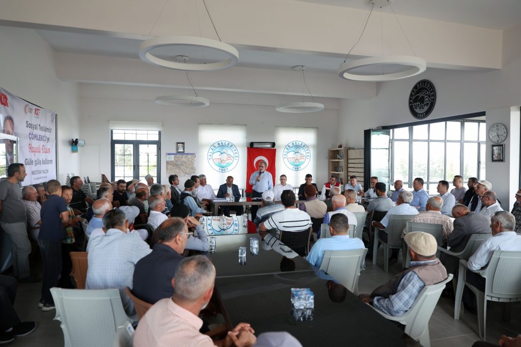 Başkan Yalçın ve Kaymakam Memiş, Çömlekçi’de vatandaşlarla buluştu